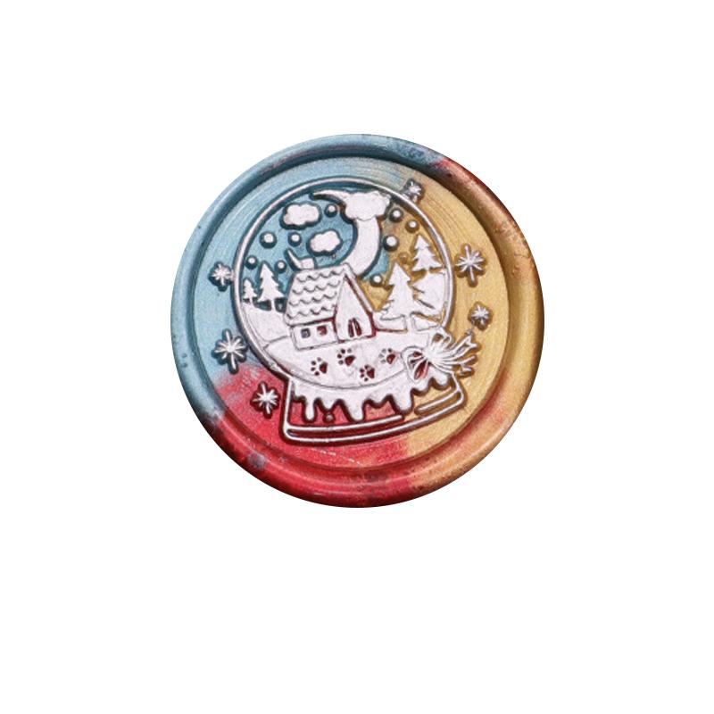 Рождественская восковая печать штамп старинная запечатывающая головка штампа для рождественской упаковки подарков открытки DIY скрапбукинг конверты приглашения