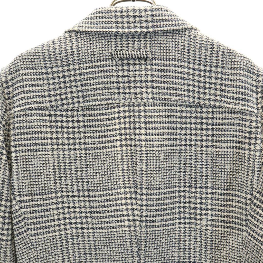 T-JACKET сделано в Италии Клетчатый узор Длинный рукав Легкий твидовый приталенный пиджак Мужской Б/у