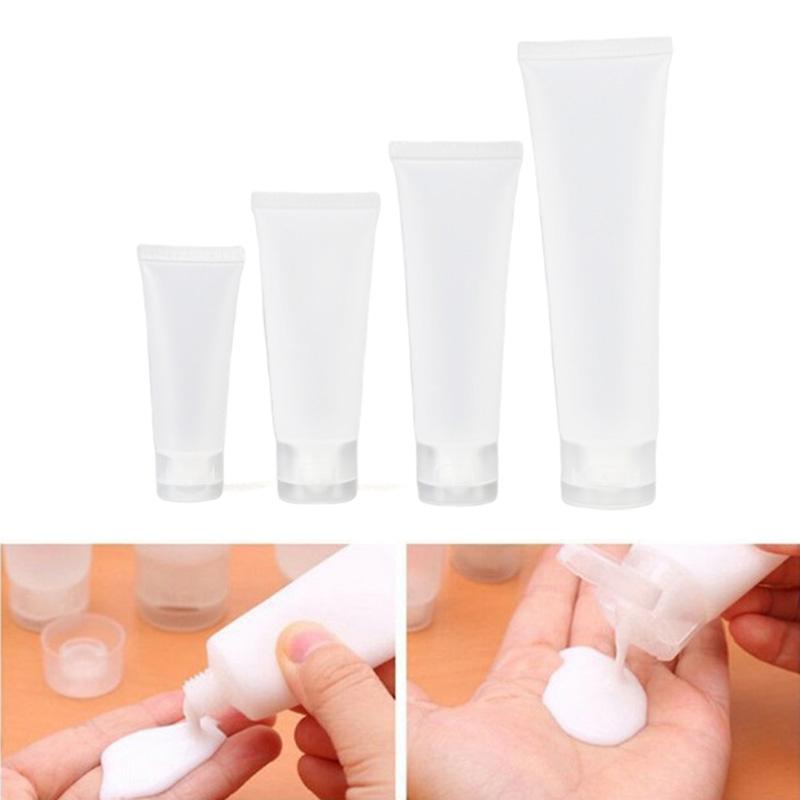 Empty Portable Tubes Squeeze Cosmetic Containers Cream Plastic Bottles