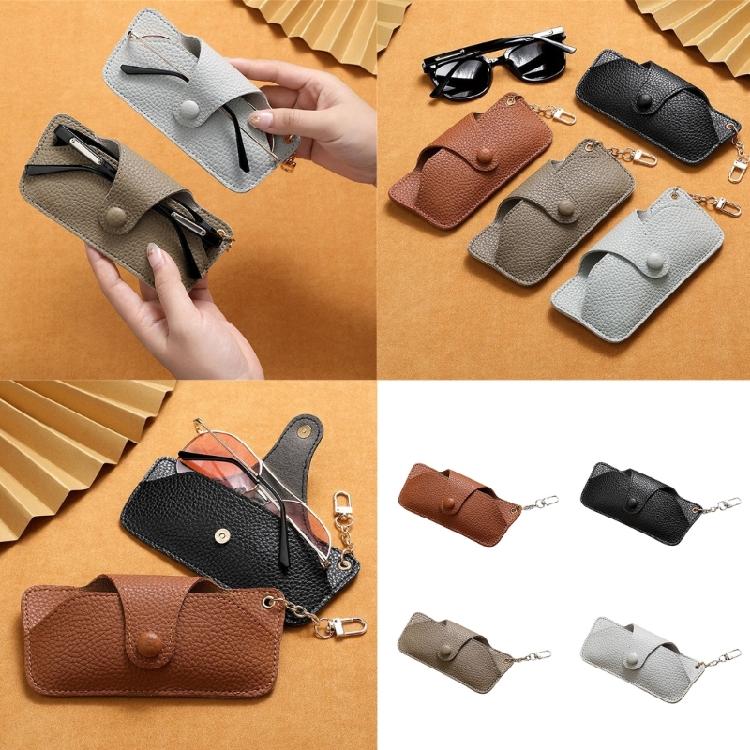 Многофункциональный футляр-контейнер для очков для путешествий и повседневного использования с надежными защелками и мягкой флоковой внутренней отделкой