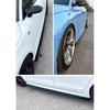For Honda Civic 2015+ Hatchback Sedan Type-R Side Skirt Extension Line Rocker Panels Guard Body Kit ABS Gloss Black
