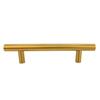10 x Furniture handle Railing 96 mm gold