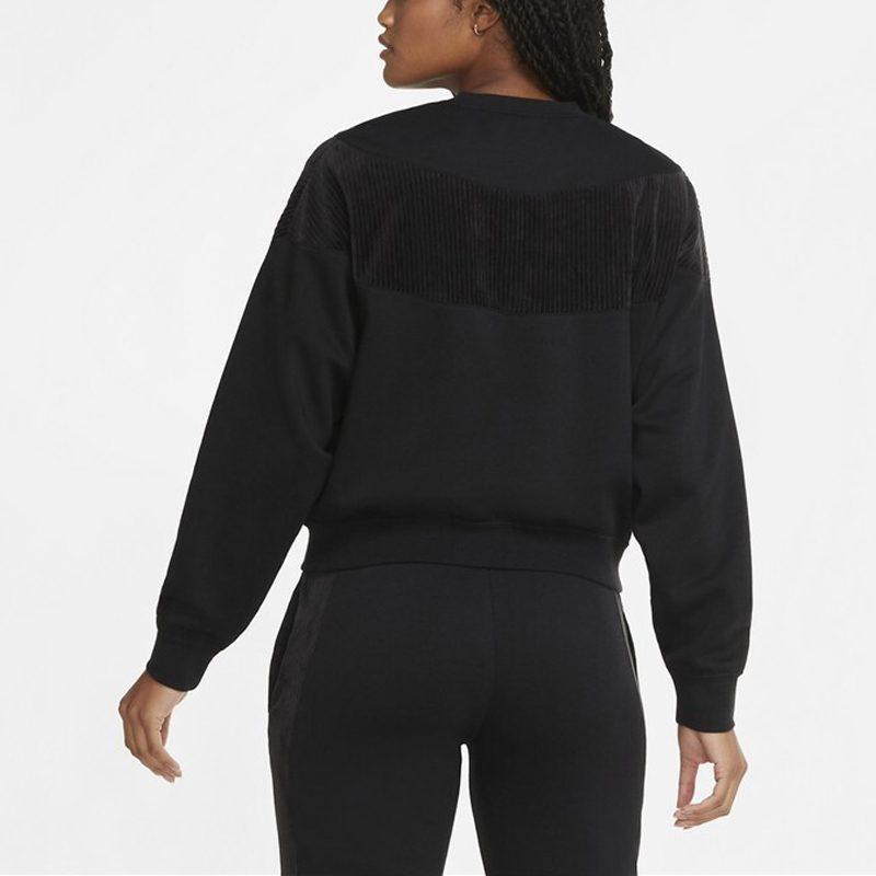 Nike Sweatshirts Women's Black Crew Neck Moderate Regular CZ1877-010