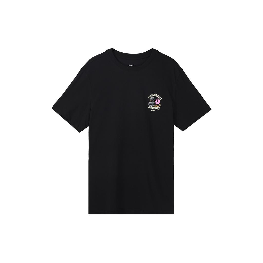 Nike Футболка с коротким рукавом и буквенным принтом из мультфильма, мужские топы, черный FD0139-010