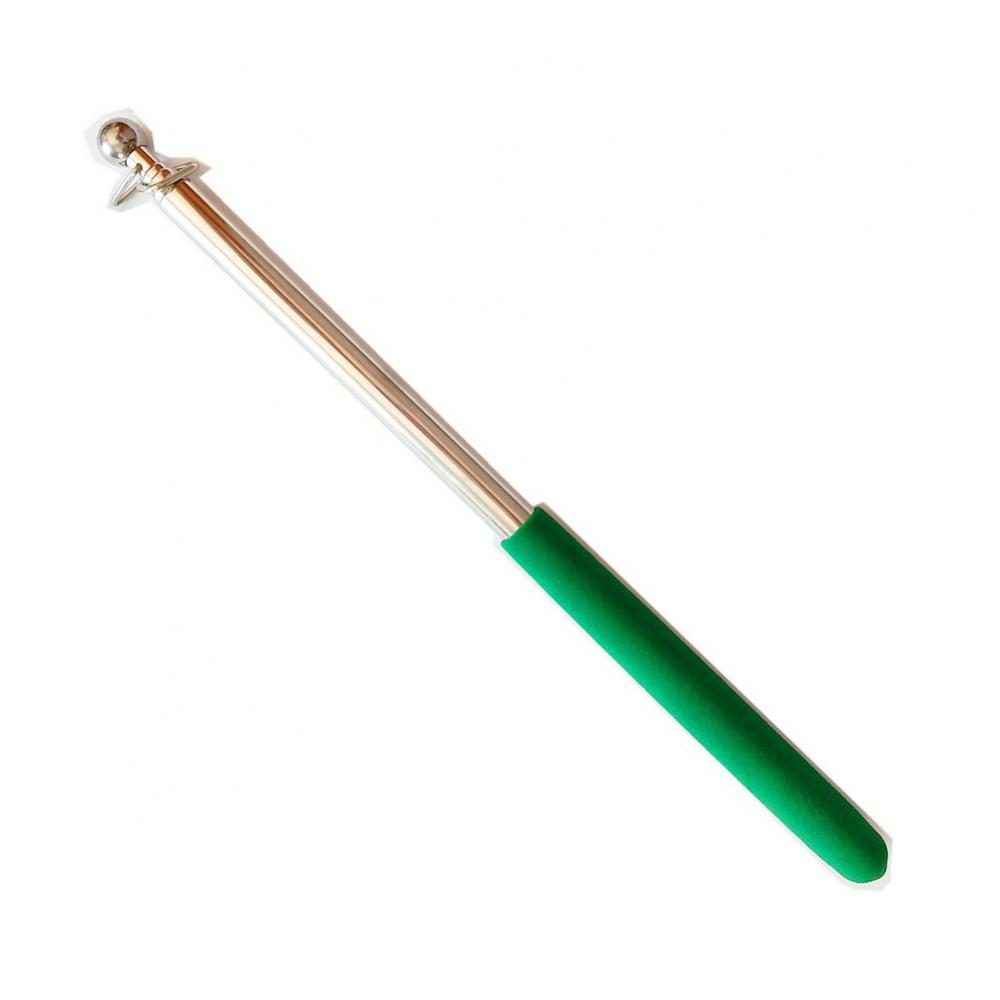1m 2 Rings Flagpole Telescopic Stainless Steel Flagstaff Pole Teaching Pointer Guide Flag Pole Hanging Banner