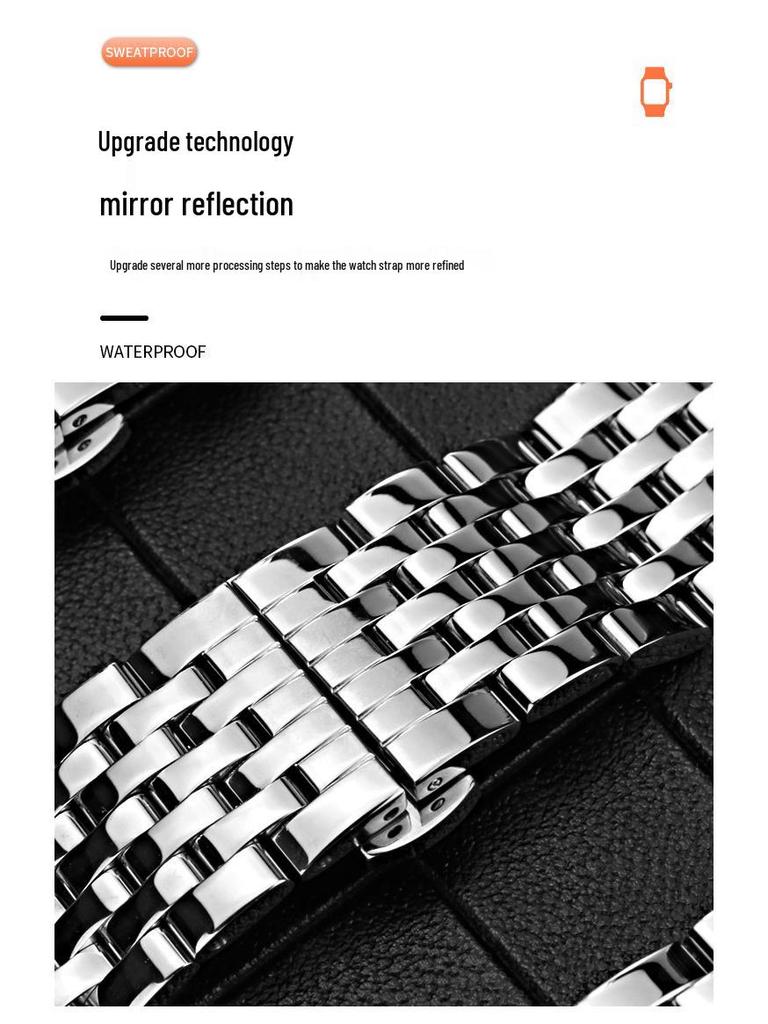 Совместимый стальной браслет-бусины для Apple Watch