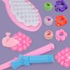 Girls Hair Styling Doll Head Model Pretend Play Makeup Toy with Comb & Accessories Creative Hairdresser Training Tool for Makeup Hairstyle Practice