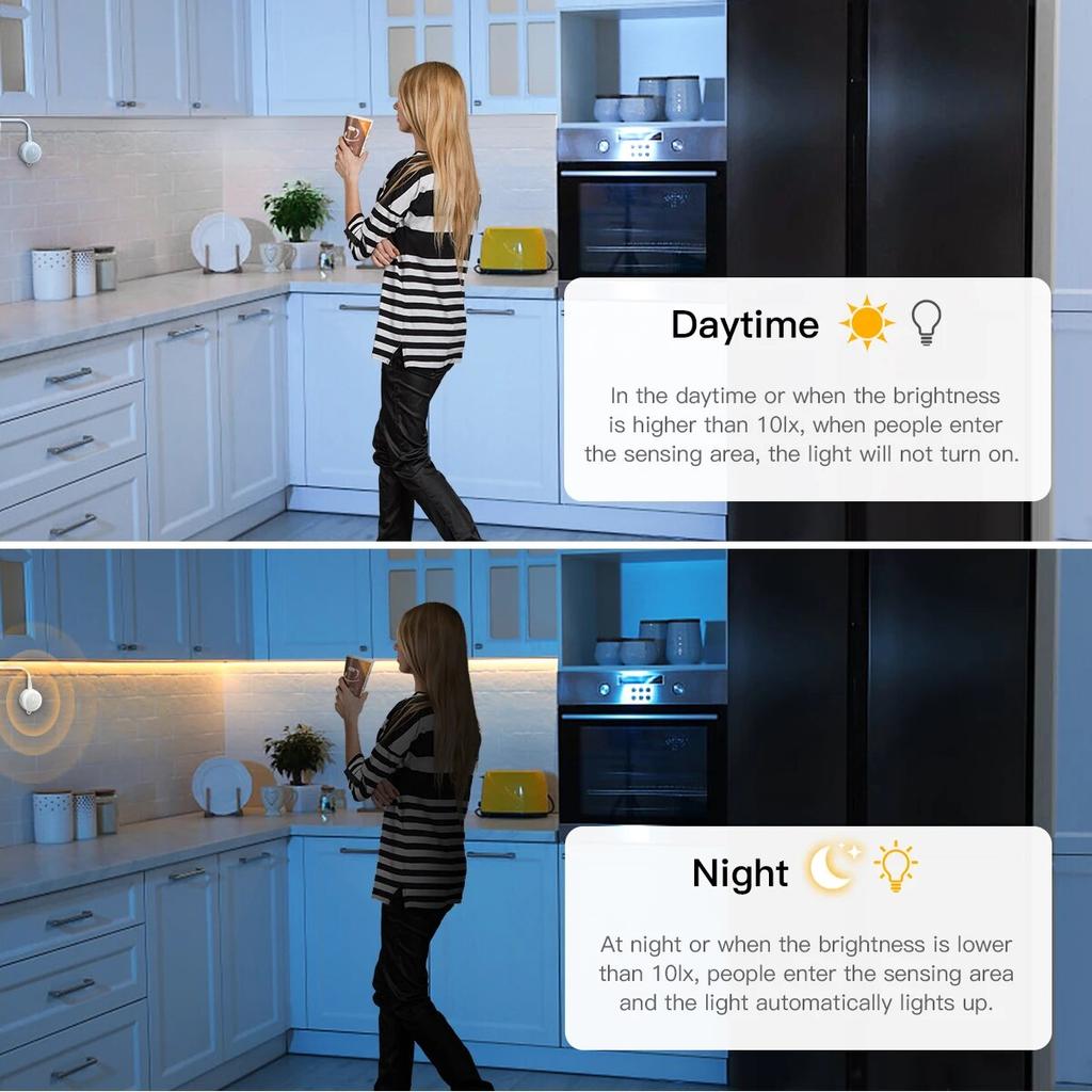 Беспроводной PIR датчик движения COB светодиодная лента неоновые огни USB 5 В неоновая лента силиконовая водостойкая кухонный шкаф кровать шкаф ночники