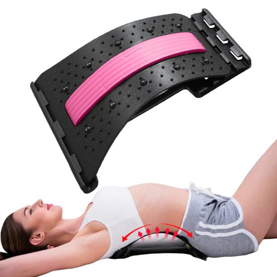 Растяжитель для поясницы, регулируемый массажер для шейного отдела позвоночника, поясницы, шеи, облегчение боли, подушка, растяжка для поясницы, растяжка для спины