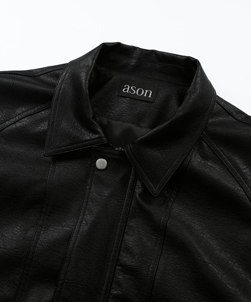 ASON Rilt Leather Jacket / Black