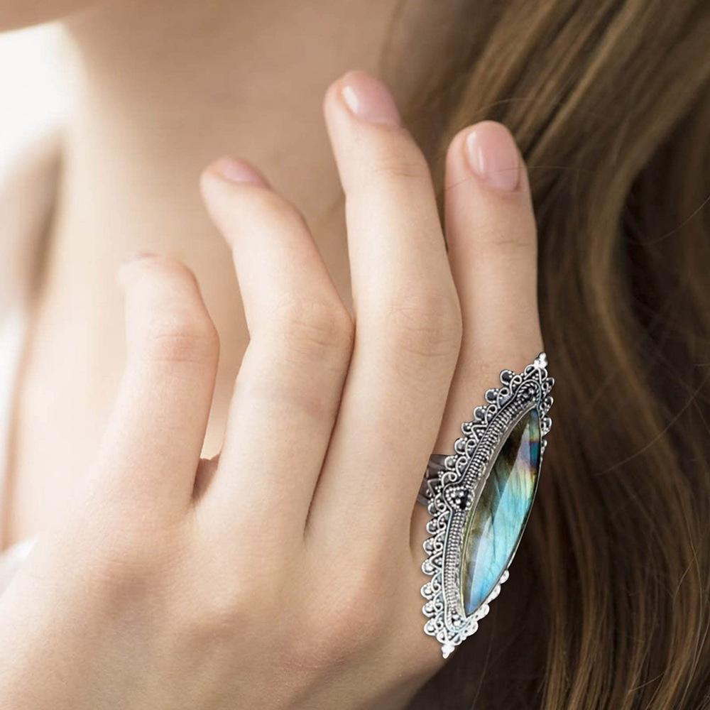 Retro Shell-shaped Ring for Women European and American Fashion All-match Ring Jewelry
