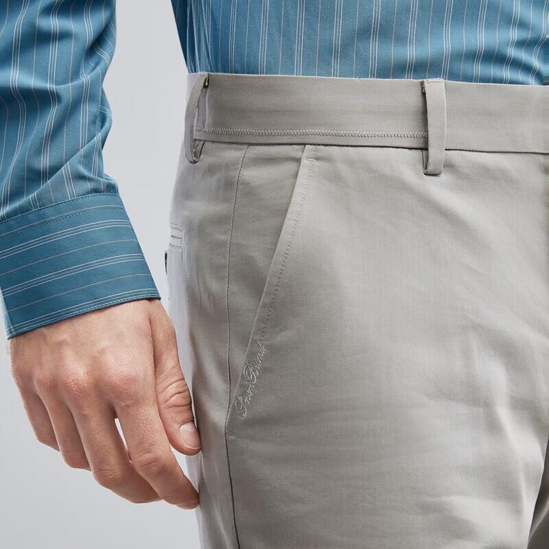 Мужские эластичные брюки прямого кроя в стиле business casual от Qipai