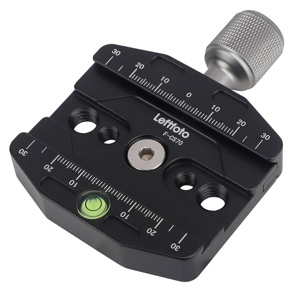 Leftfoto 70mm Quick Release Clamp for Arca Universal Quick Change Seat for Tripod Ball Monopod and Tripod Quick Release Swiss-Style Plates, Heads,