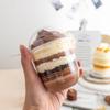 50Pcs 360Ml Disposable Mousse Cake Cup With Lid Jelly Dessert Yogurt Cake Cups