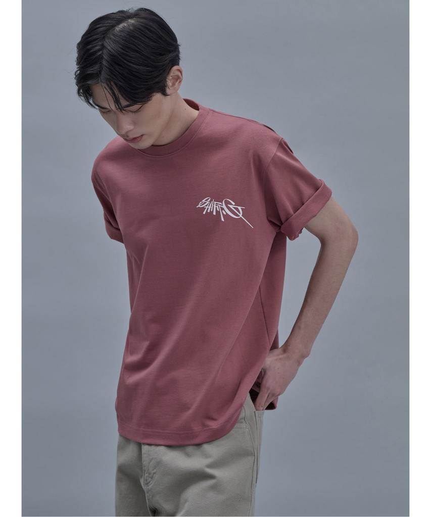 SHIFT.G Футболка с принтом Round Tshirt Розовый
