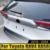 Для Toyota RAV4 XA50 2019 2020 2024 2024 2024 2024 Гибридный автомобиль ABS Задняя верхняя крышка багажника Отделка багажника Полоса Наклейка