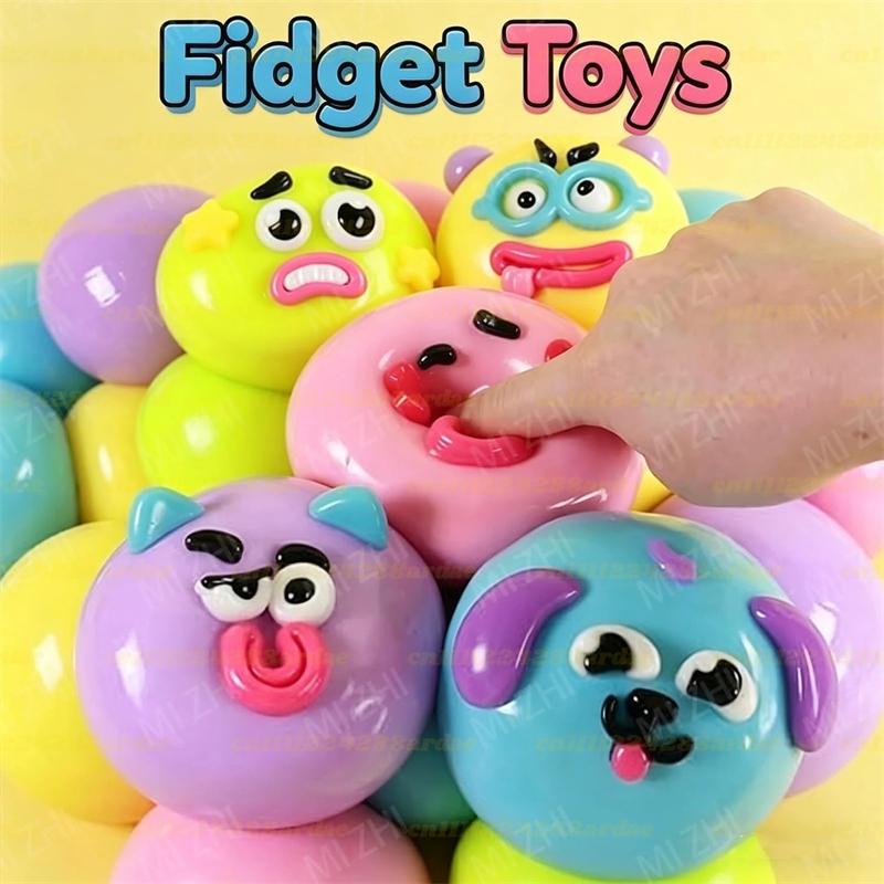 НОВИНКА Smushers Squishy, Игрушка-сквиши «Собачья мордочка» из коллекции Curiosities, Мягкая, Формируемая, Милая, Медленно восстанавливающая форму, Игрушка для сжатия, Расслабляющая, Сенсорная