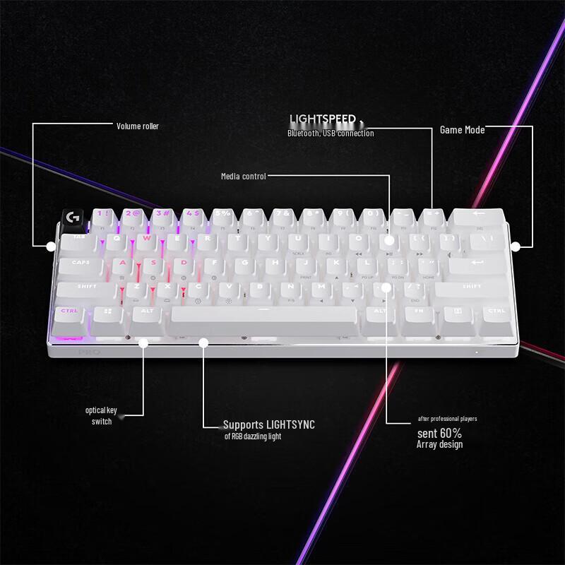 Беспроводная игровая клавиатура Logitech G PRO X 60 LIGHTSPEED