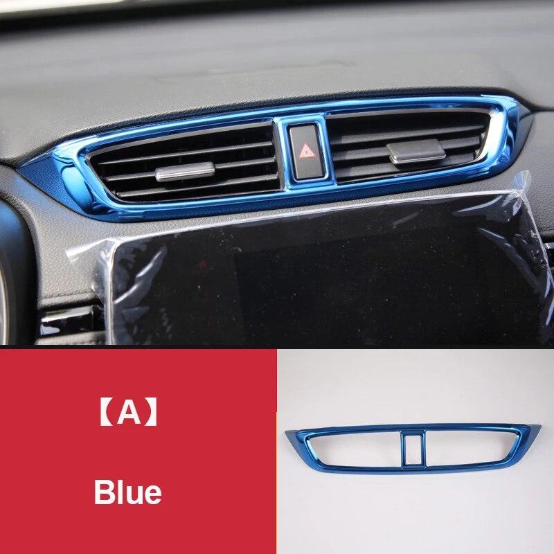 Для Honda crv CR-V 2017-2022 Нержавеющая приборная панель автомобиля, накладка на вентиляционное отверстие, выходная рамка, рамка, гарнир, молдинг, объемный объем