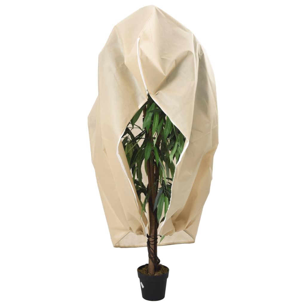 Winter Frost Protection Cover with Zipper 2 pcs 70 g m² 1.2 x 1.8 m