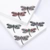 Fashion Hollow Diamond Dragonfly Brooch Creative Rhinestone Insect Pin Temperament Accessories