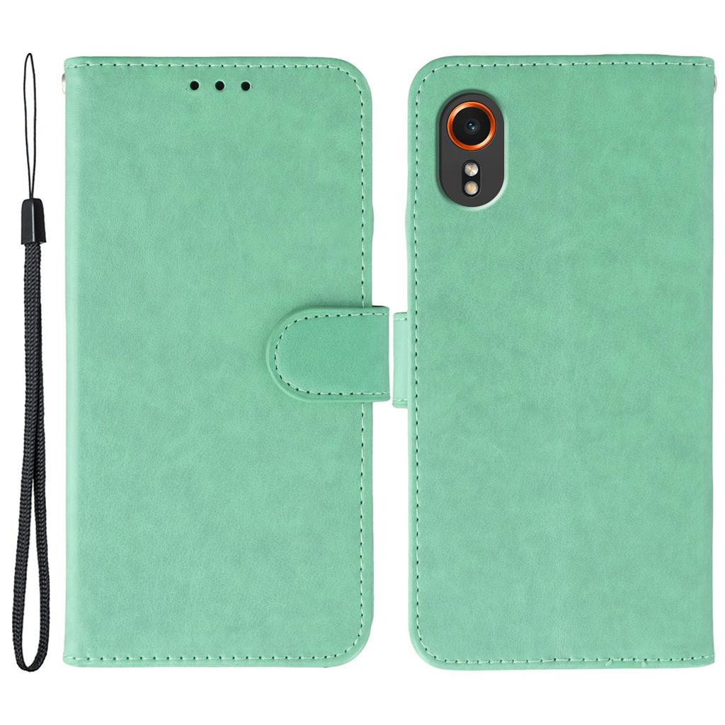 For Samsung Galaxy Xcover7 Cases PU Leather Flip Wallet Phone Cover with Strap