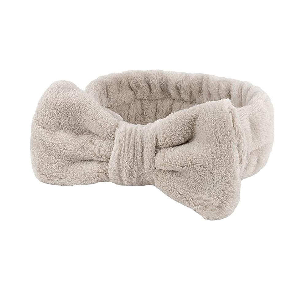 Умывание лица Держатель для волос Повязки на голову Мягкая теплая коралловый флис Бант Повязка на голову для женщин Девушек Тюрбан Модные аксессуары для волос