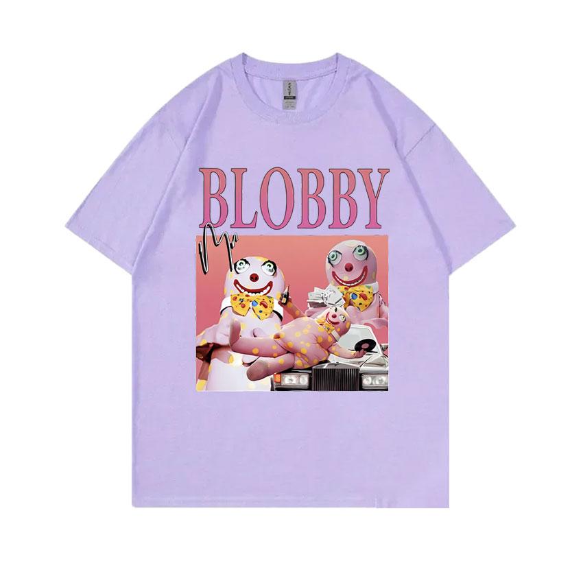Mr Blobby Funny Meme Tshirt Unisex Women Joke Humor Tshirt Male Fashion Vintage Short Sleeve Unisex Pure Cotton Crewneck T Shirts