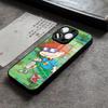 Чехол для телефона для iPhone 17 Pro Max 14 Pro 15 12 11 13 Mini X XR XS 16 Plus SE Стеклянная крышка Мальчик и Девочка Rugrats Чаки
