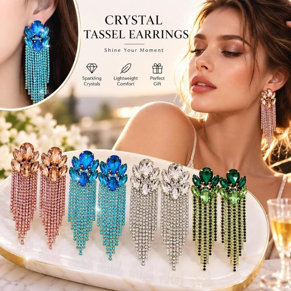 Exaggerated Statement Dangle Earrings Colorful Cluster Stud Earrings Ear Studs Holiday Gift