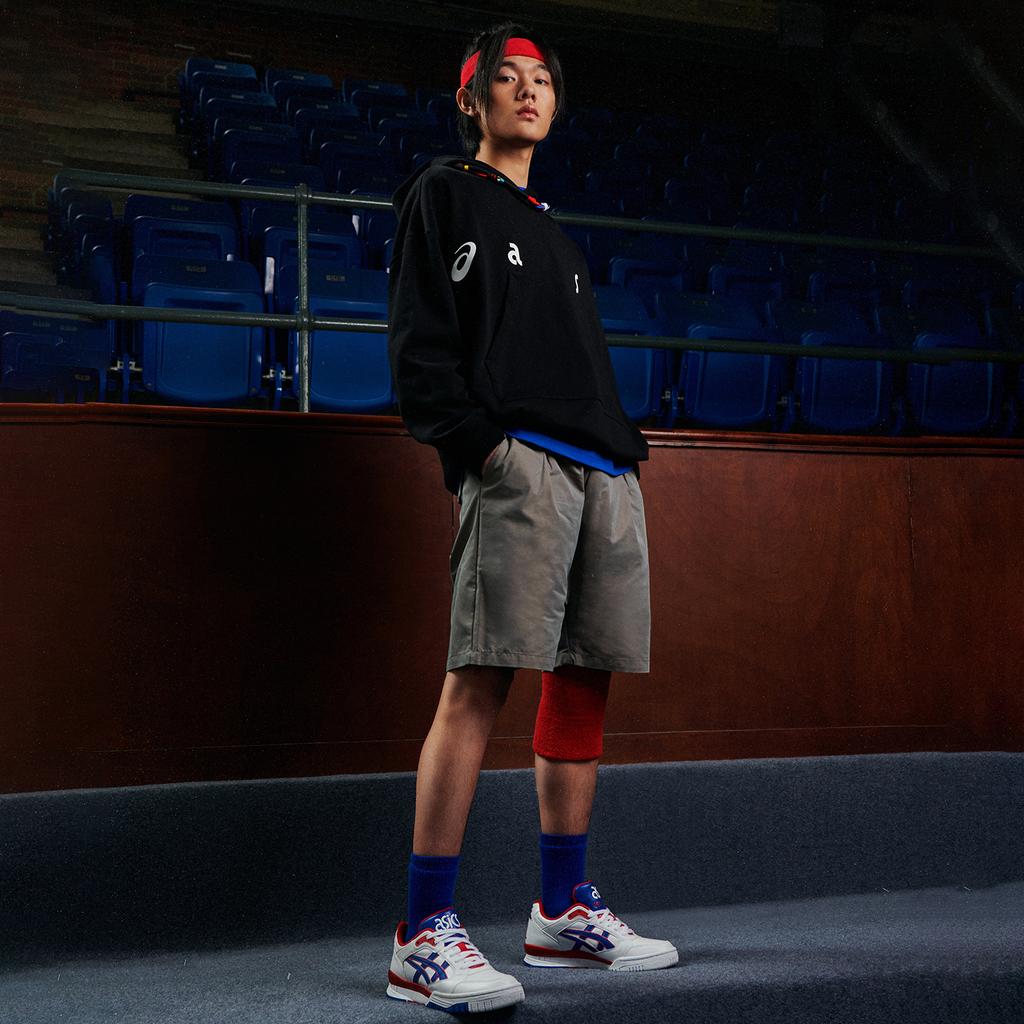 Asics Гель-Спотлайт Лоу Ог Синтетическая Кожа Низкие Ретро Баскетбольные Кроссовки Унисекс кроссовки Белый Синий 1203A232-100