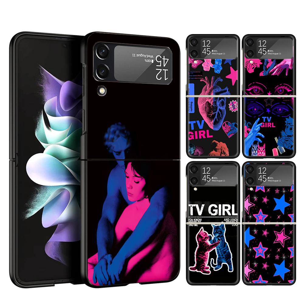 TV Girl Album Cover Phone Case For Samsung Galaxy Z Flip 7 6 5 4 3 5G Flip7 Flip6 Flip5 Flip4 Flip3 Black Fundas Shell