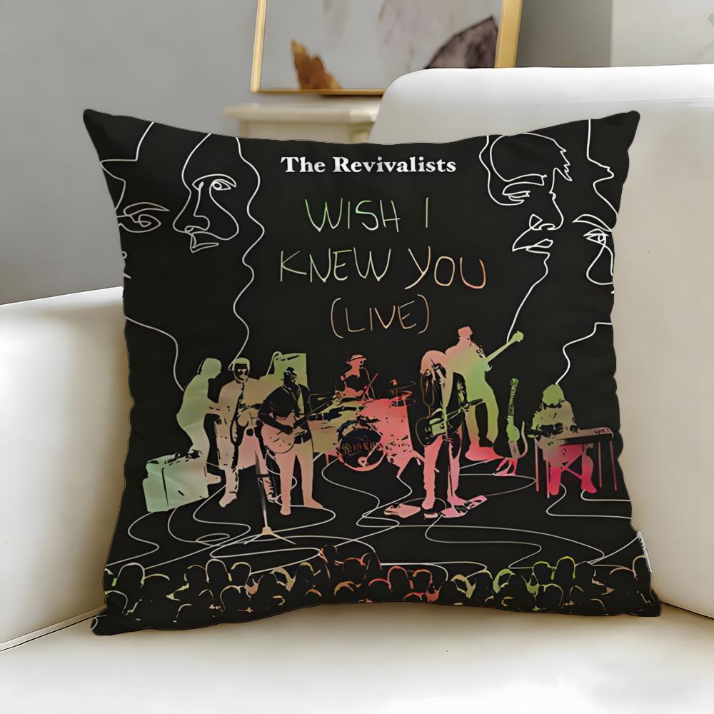 Популярная группа The Revivalists Наволочка Мягкая Легко стираемая Чехол для подушки Универсальный для Дивана Кровати Путешествий и Офиса