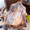 Shawl silk scarf women's versatile spring and autumn silk cheongsam with Hangzhou gift mother-in-law gift long scarf