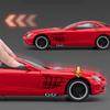 1/24 Суперкар Mercedes-Benz SLR Модель автомобиля из сплава Звук и свет Инерционный Детская игрушка Коллекционные предметы Подарок на день рождения
