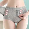 Женские трусики с прозрачной сеткой для контроля живота, однотонные, со средней талией, бесшовные, антисептические, мягкие, тонкие, дышащие, впитывающие влагу, эластичные женские трусы