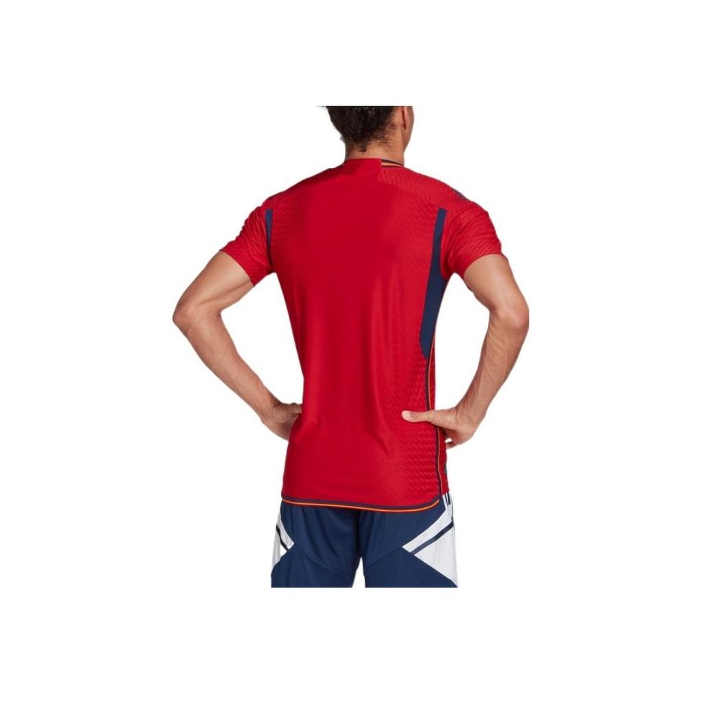 Adidas Испания 22 Домашняя аутентичная майка Team Power Red/Team Navy Blue Мужская уличная одежда HE2021