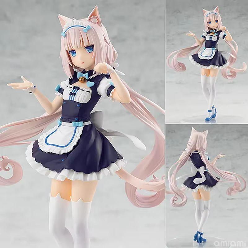 Фигурка Chocola Vanilla из Nekopara Милая Кошка-Горничная Персонажи Аниме Модели Кавайная Статуэтка для Гаража Настольные Украшения Подарок Для Фаната Аниме