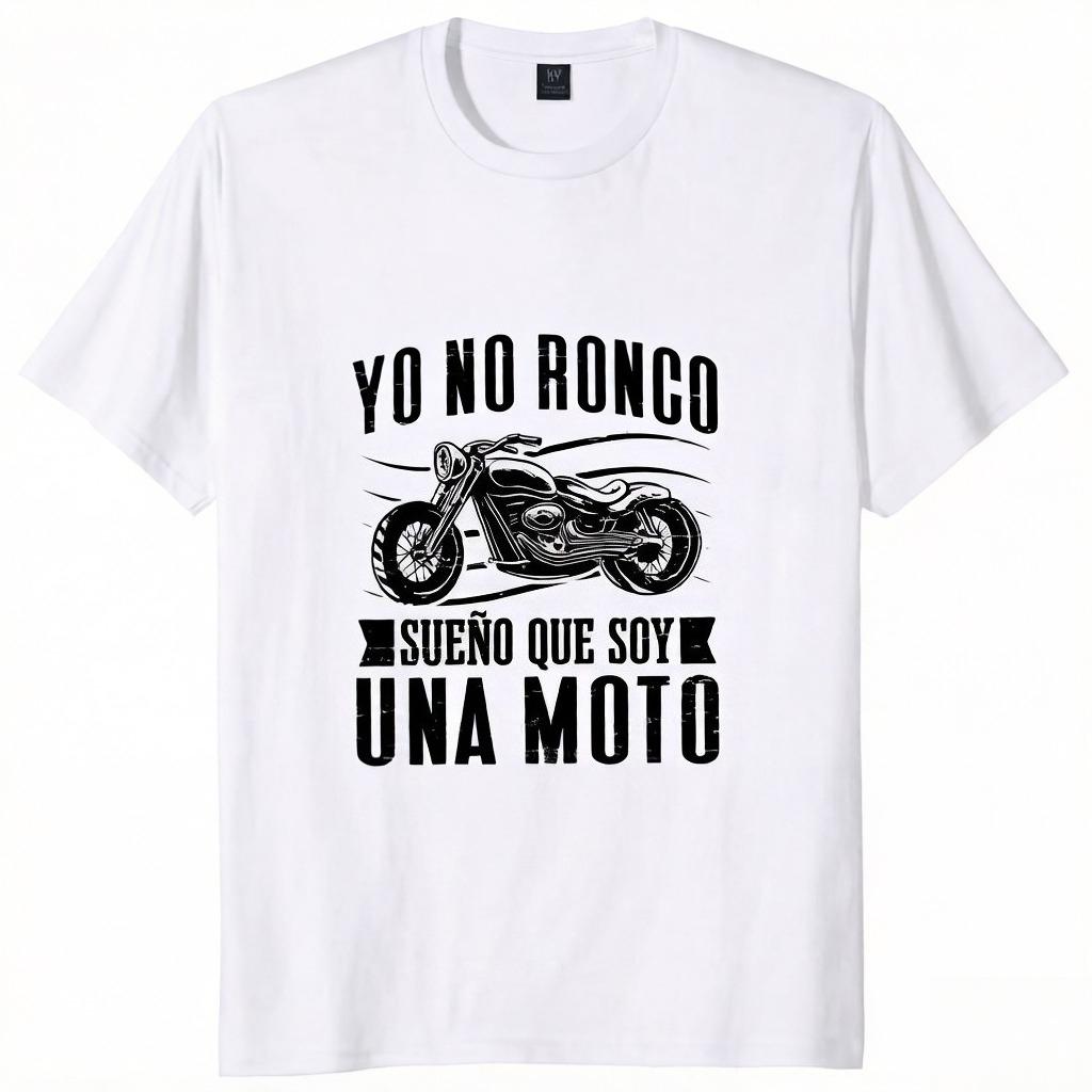 2026 New Funny Arrived Motorcycle Biker TShirt Funny Spanish Sayings Dad Boyfriend Gifts Print Tshirt Men Tshirts Mens Tee