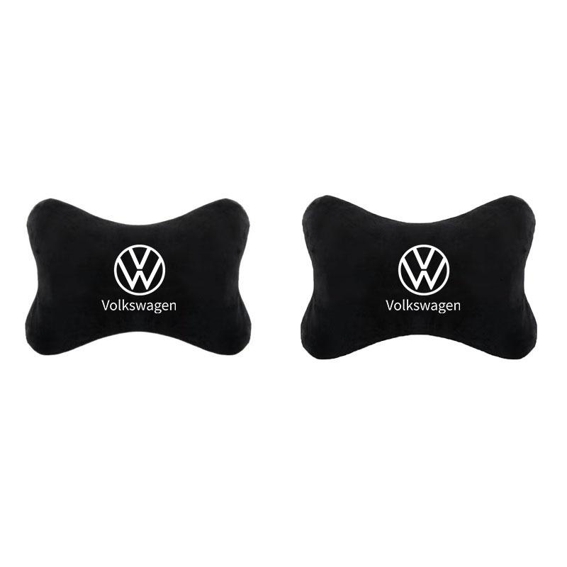 For VOLKSWAGEN VW Soft Car Seat Belt Shoulder Pads Safety Headrest Neck Pillow Suit For VW Volkswagen Golf Polo Passat Jetta pas