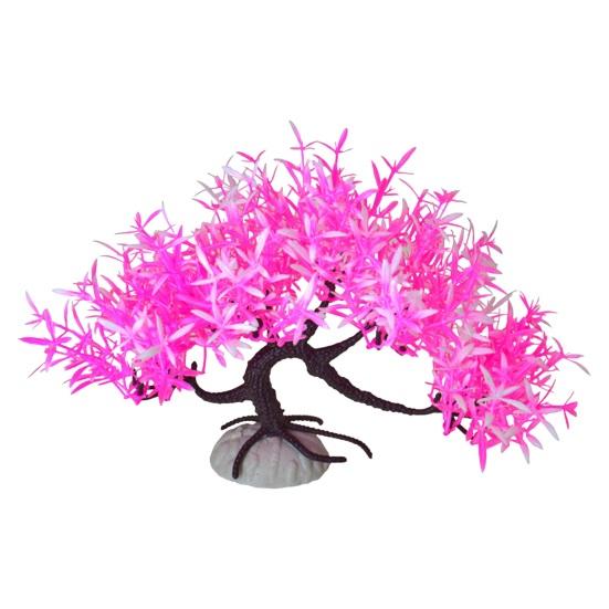 Искусственное водное растение, маленькое аквариумное дерево, реалистичное моделирование, пластиковые гидропонные долговечные украшения для водных растений