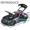 1/24 Mercedes Benzs AMG GT Alloy Miniature Car Diecast Metal Scale Model Car Sound and Light Collection Children Toy Vehicles Gifts
