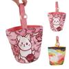 Rabbit Cartoon Tote Bag Print Rabbit Lunch Bag Reusable Cat Bucket Handbag  Female/Girls