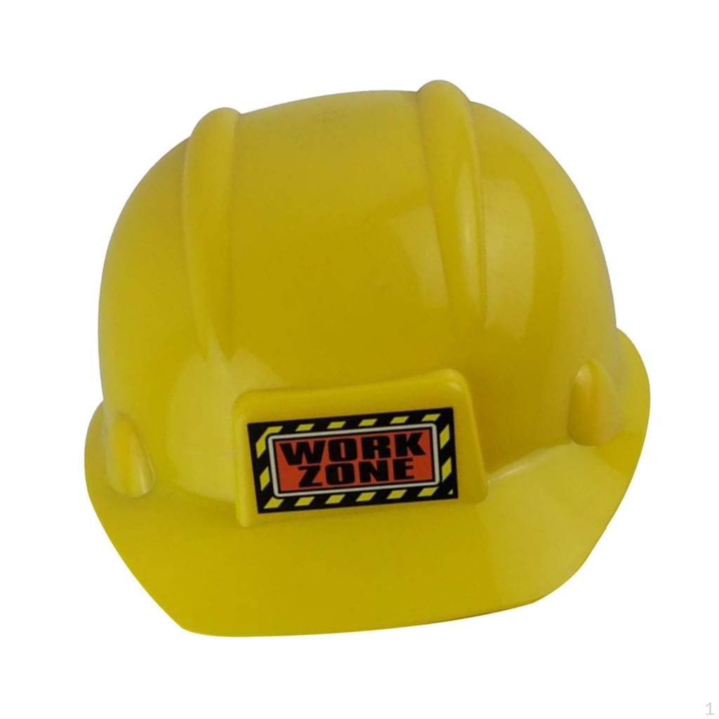Детская желтая строительная каска, рабочий шлем, образовательная реалистичная инженерная каска, ролевая игра