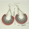 Серьги с чернеными подвесками в этническом стиле/ серьги-бохо