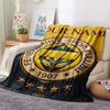 Custom Name,Fenerbahce Spor Kulubu Printed Flannel Blanket, soft throw for bedroom sofa, washable, Christmas present, great gift.