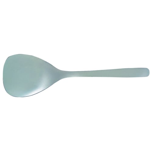 Sori Yanagi's Tsubame-Sanjo Stainless Steel Serving Spoon Features a Simple Form and Ease of Use. The Brushed Finish Creates a Timeless, Simple Design