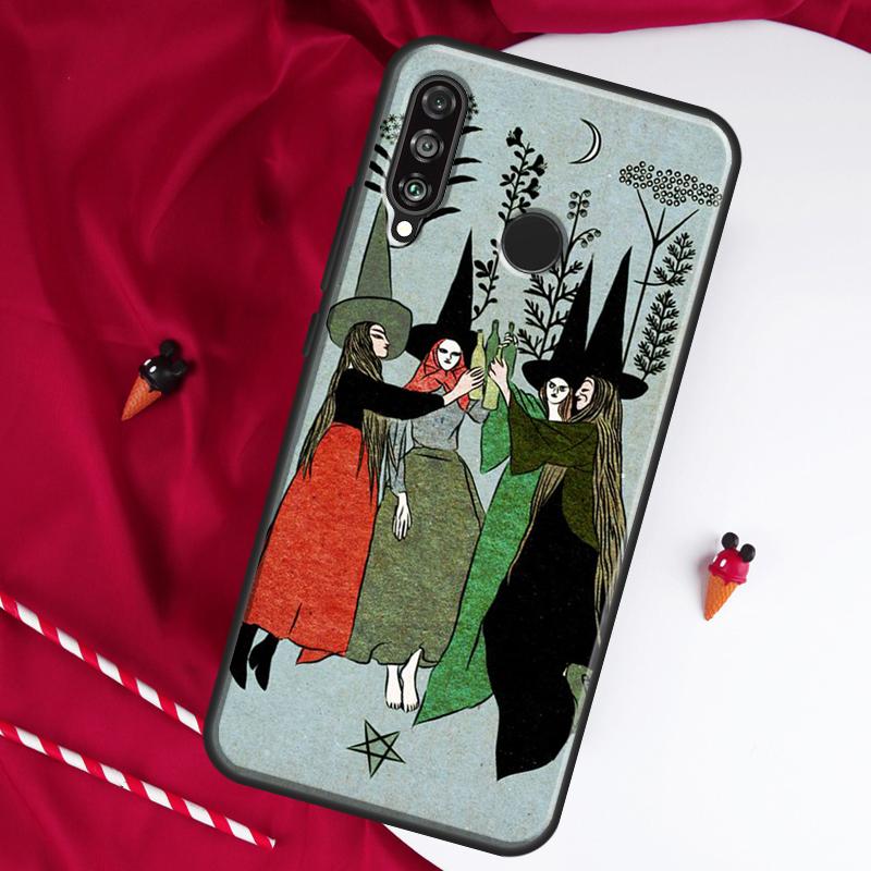 Круглый танец ведьм Для Huawei Nova Y61 Y70 Y90 Y60 Y72 Y91 12s 12i 11i 7i 8i 9 10 SE P60 Pro P30 P40 Lite Чехол
