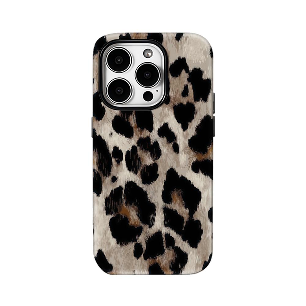Роскошный стильный чехол Clmj с леопардовым принтом для iPhone 17 16e 16 15 14 13 12 11 XS XR XSMAX Air Pro Max Plus Двухслойная крышка