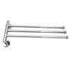 Stainless Steel Swivel 2/3/4 Towel Bar Towel Holder Bar Rail Hanger Rack Wall Mounted For Bathroom Kitchen Accessory